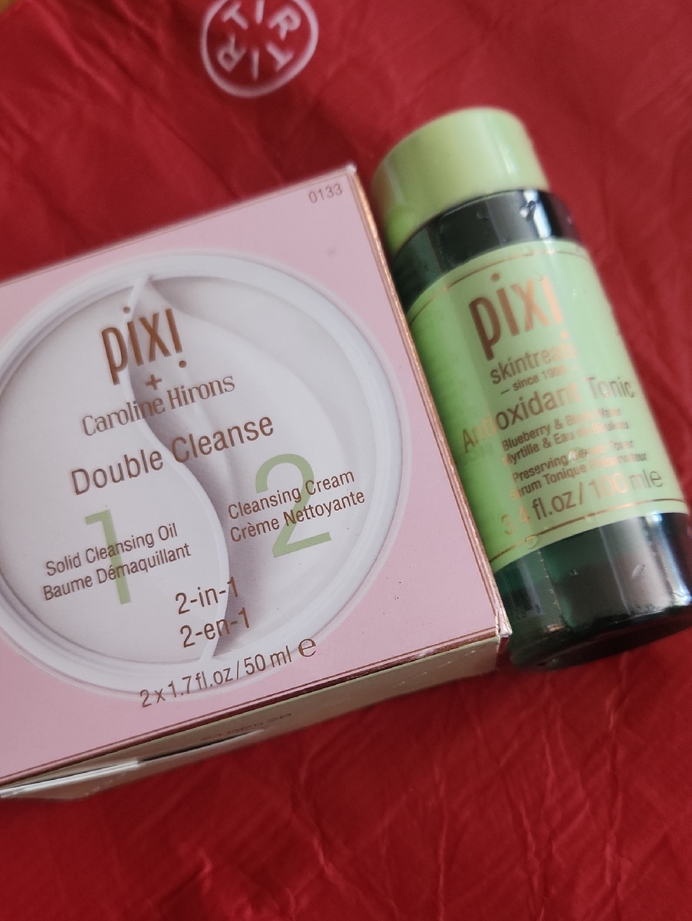 Pixi Pink Double Cleanse Kit with Green Antioxidant Tonic
